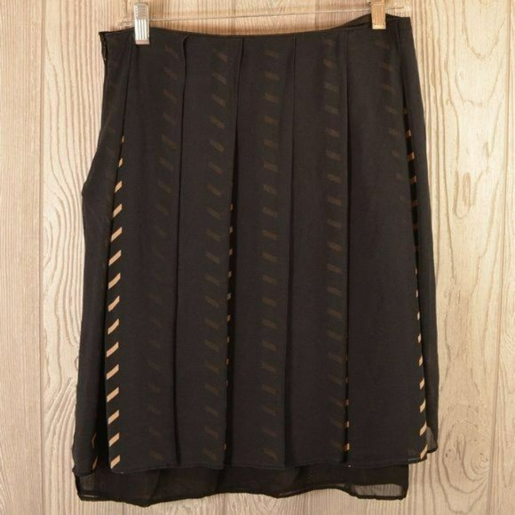 id/enity by Lord &Taylor Flare Black Skirt Size 8 - Picture 7 of 7